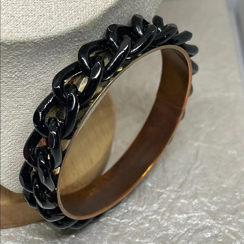 Amazing Black Chain Link Bangle Bracelet